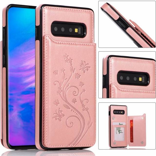 Samsung S10 Plus Stöttåligt Skal Korthållare 3-FACK Flippr V2