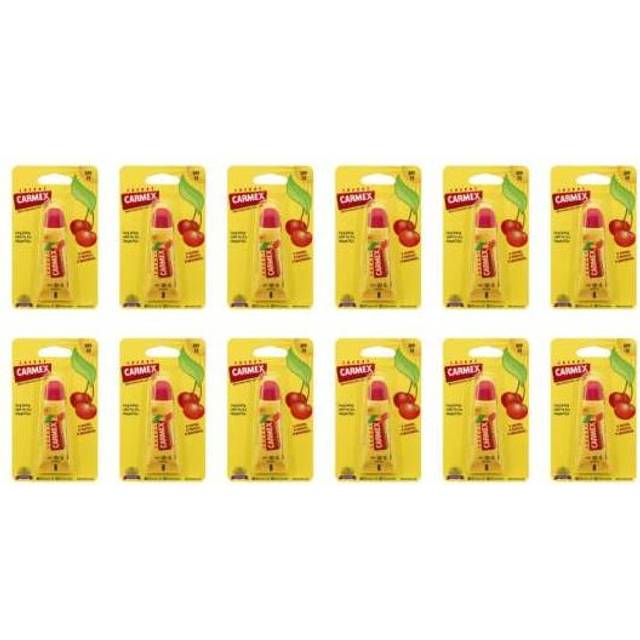 Carmex SPF15 Cherry Lip Balm Tube 10g (C13) (Pack of 12)