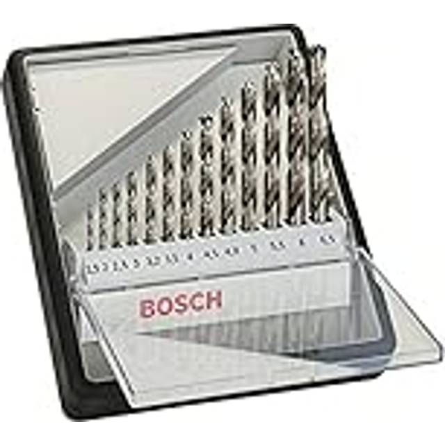 Bosch Professional 13 pcs. HSS-G Metal Drill Bit Set (for metal, Ã 1,5-6,5 mm, Robust Line, Accessory Drill Driver)