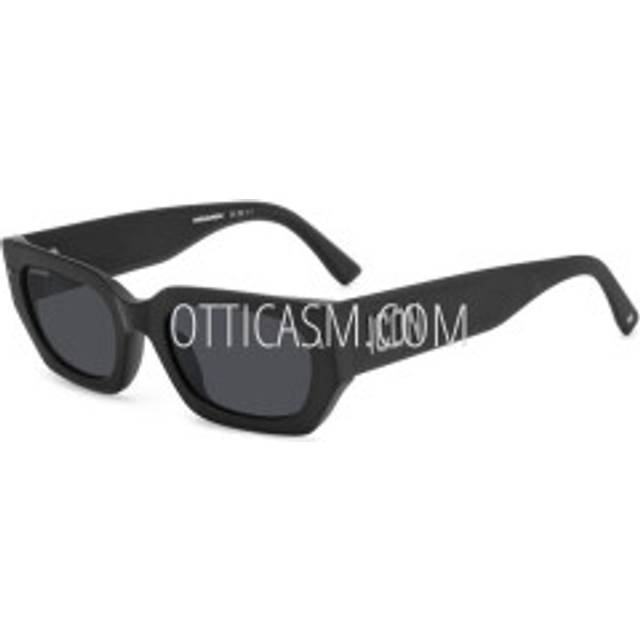 Dsquared2 Woman ICON 0017/S 003/IR Sunglasses Acetate Black-opaque Grey Squared