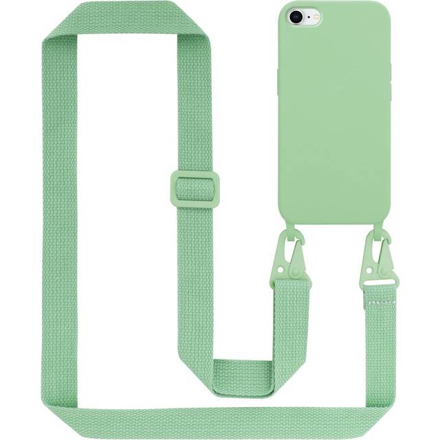 (Green) Cadorabo Mobile Phone Chain for Apple iPhone 7 / 7S / 8 / SE 2020 TPU Silicone Case Cover