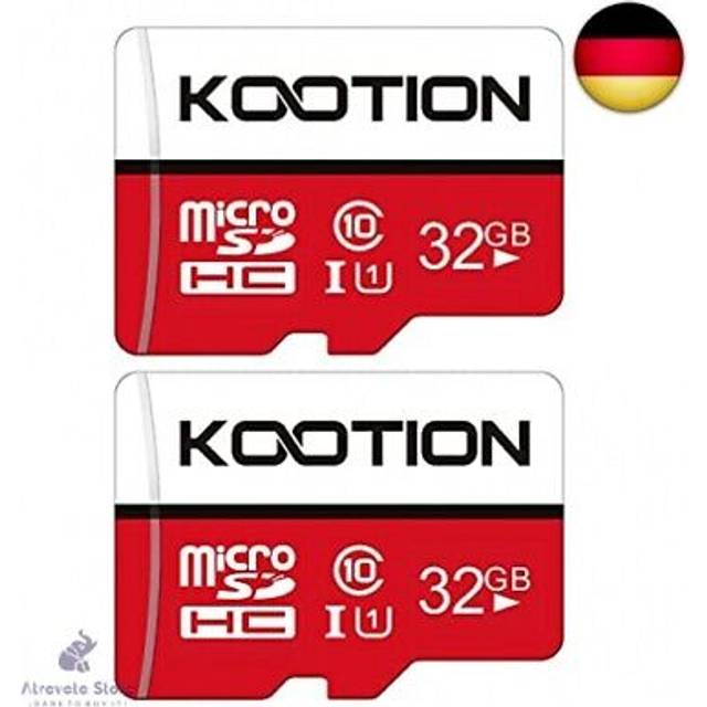 KOOTION 2 Pack 32 GB Micro SD Card Class-10 Micro SDHC Memory UHS-I Card Ultra High Speed TF Card R Flash, C10, U1, 32 GB