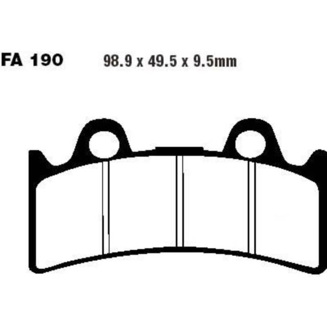 EBC Brakes Double-H Series Sintered Motorcycle Brake Pads