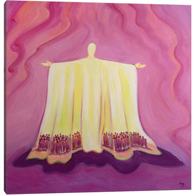 Jesus Christ is Like a Tent Which Shelters Us in Life&#39;s Desert, 1993 by Elizabeth Wang - Wrapped Canvas Painting (30.48cm H x 30.48cm W x 1.91cm D)