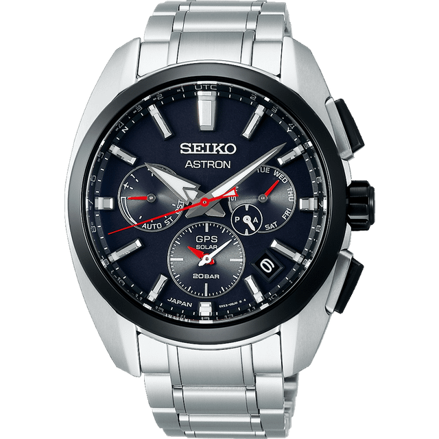 Seiko Astron Watch GPS Solar Global Active TI - Black