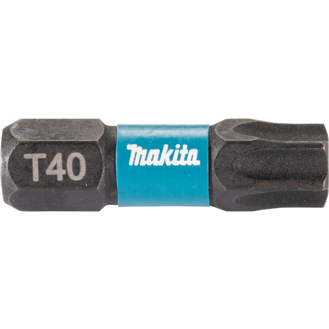 Makita Impact Black Torsion Torx Screwdriver Bits T40 25mm Pack of 25