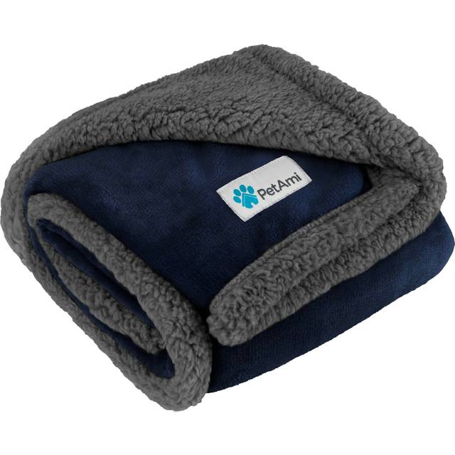 PetAmi Dog Blanket for Small Medium Dogs  Pet Bed Blanket Cat Puppy Kitten  Fleece Furniture Couch Cover Protector Sofa Car  Soft Sherpa Dog Throw Plu