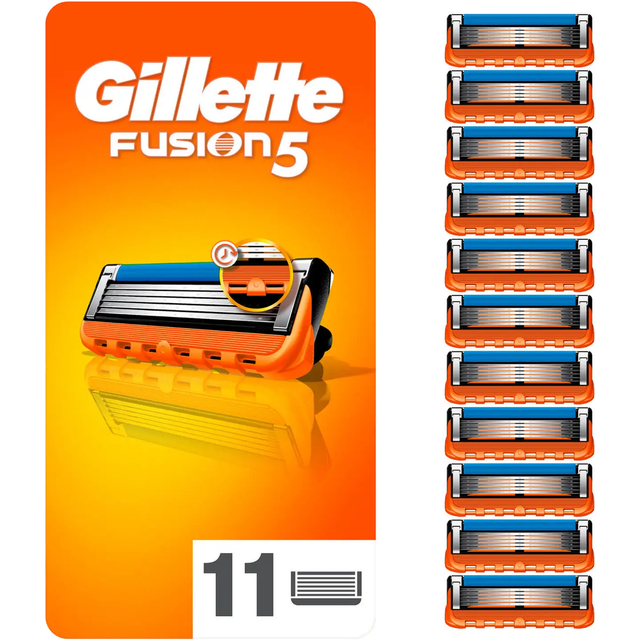 Gillette Fusion5 Razor Refills for Men, 11 Razor Blade Refills