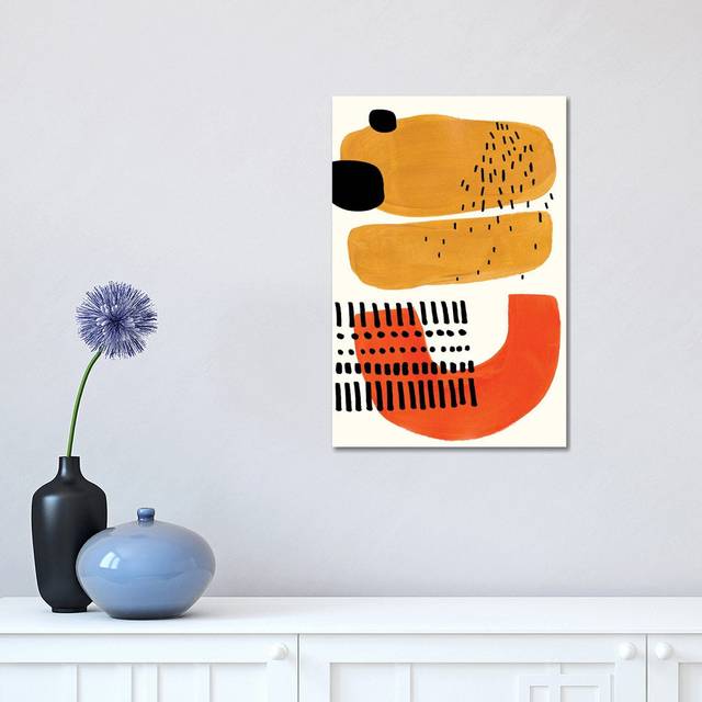 Mid Century Smile by EnShape - Wrapped Canvas Art Prints (30.48 cm H x 45.72 cm W)