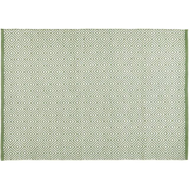 Hug Rug Woven Diamond Rug Dark Green 160X230, Green