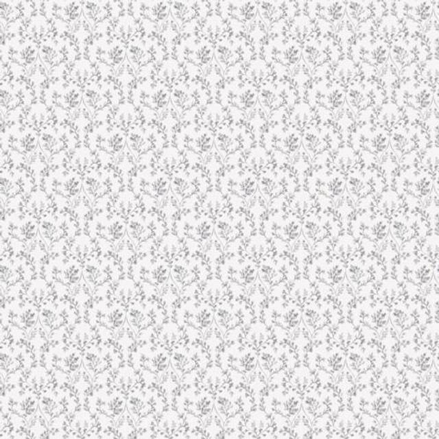 Galerie Small Prints Floral Silver Grey Wallpaper G56678, Silver