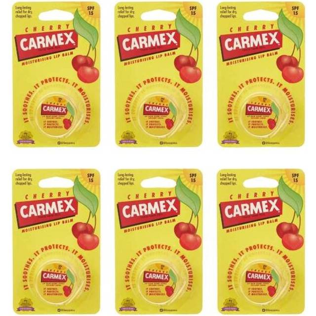 Carmex Lip Balm Pot (Cherry) (NOT LL) (Pack of 6)