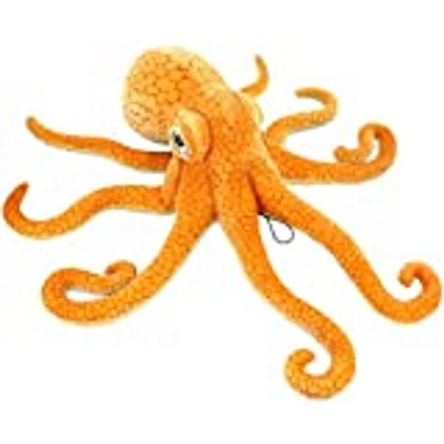 Giant Cuddly Plush Octopus Realistic Marine Animal Soft Toy Home Office Car Decoration (80cm)
