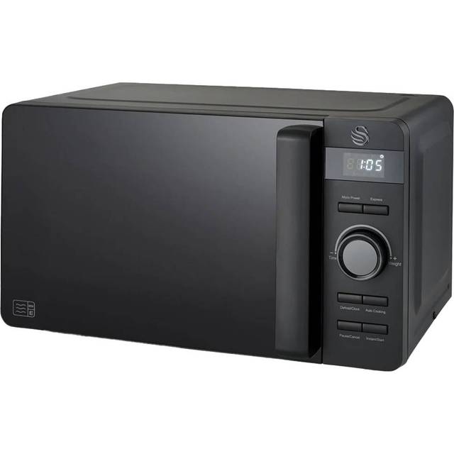 Swan Stealth SM22037LBLKN 800W 20L Digital Microwave -  Black