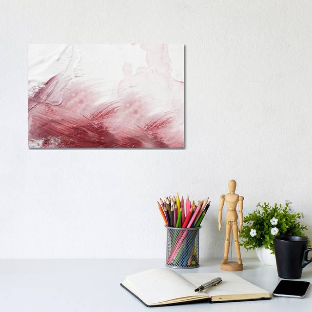 Abstract Textured Oil Painting - Wrapped Canvas Graphic Art (20.32cm H x 30.48cm W x 1.91cm D)