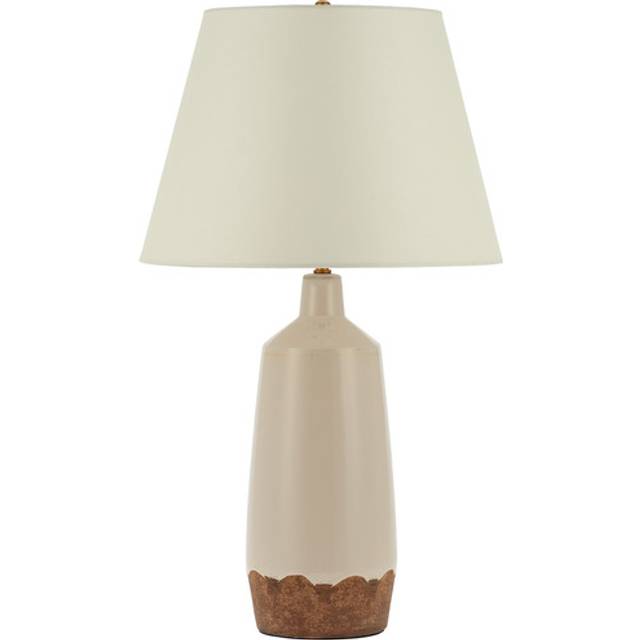 Cream & Natural Ceramic Lamps - Cavendish Table Lamp - Oak Furnitureland
