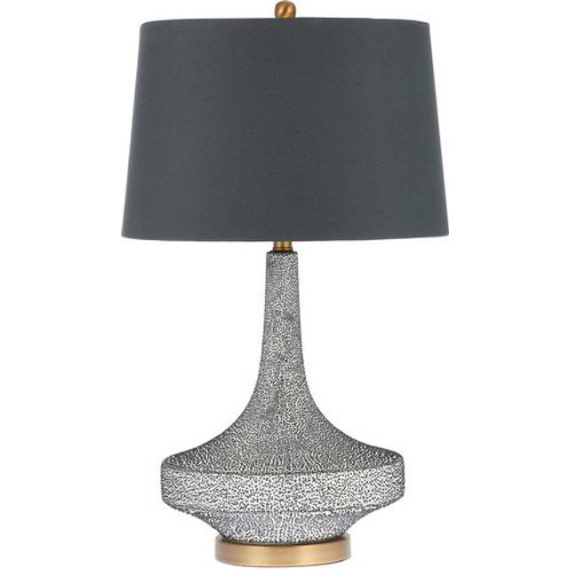 Dark Blue Ceramic Lamps - Langham Table Lamp - Oak Furnitureland