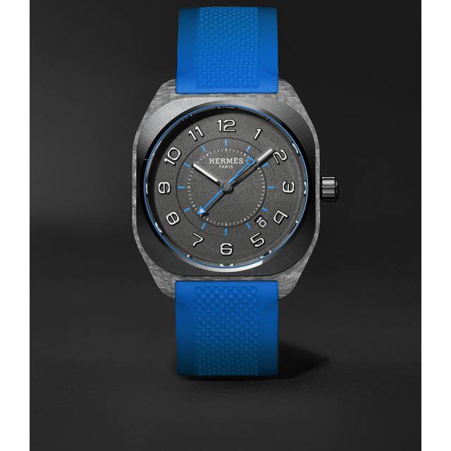 Hermès Timepieces - H08 Automatic 39mm Glass Fibre and Rubber Watch, Ref. No. 402990WW00 - Men - Blue