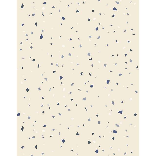 7m x 75cm Matte Terrazzo Effect Wallpaper Roll - Beige