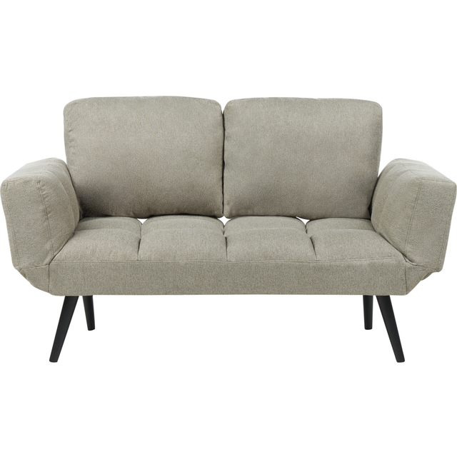 Beliani Fabric Sofa Bed Light Green Brekke, Green