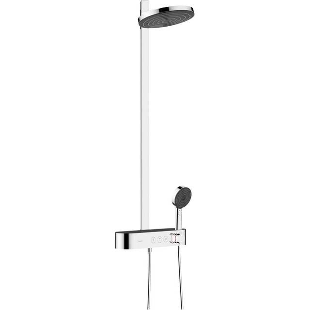 Hansgrohe Pulsify Chrome 260 2Jet Showerpipe with ShowerTablet Select