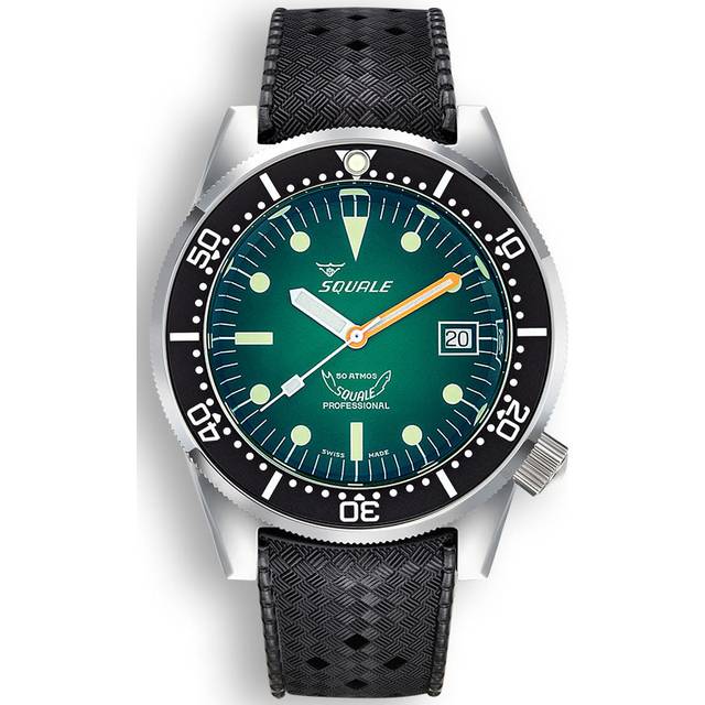 Squale 1521 Green Ray Rubber