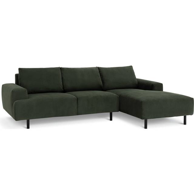 Habitat Julien Fabric Right Hand Corner Chaise Sofa - Green