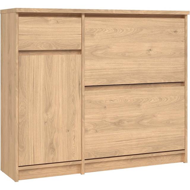 Naia Oak 2 Door 2 Drawer Shoe Cabinet