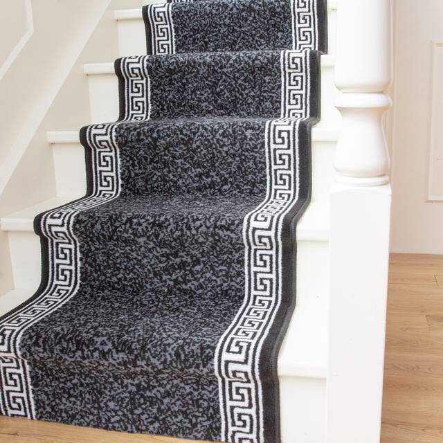 Pamela Dark Grey/Cream Rug (Runner 70 x 975cm)