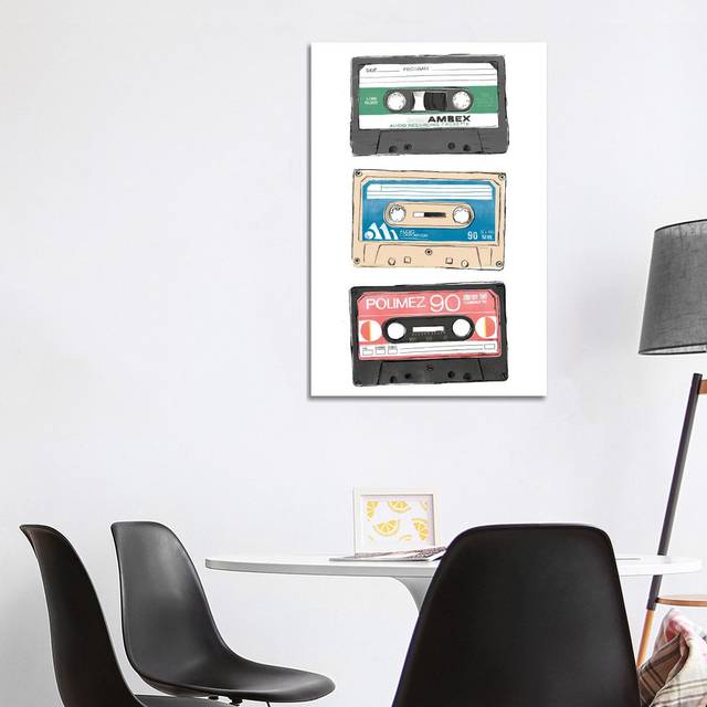 Mix Tape VII by June Erica Vess - Wrapped Canvas Art Prints (101.6cm H x 66.04cm W x 1.9cm D)