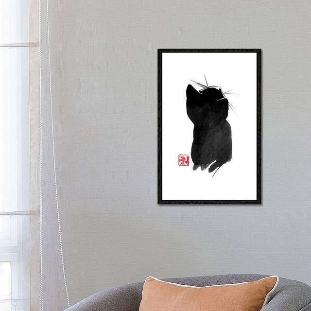 Cat’S Back II - Print on Canvas - Black Framed (66.04 cm H x 45.72 cm W)