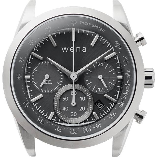 Wena By Sony Watch Head Solar Chronograph Silver - Black