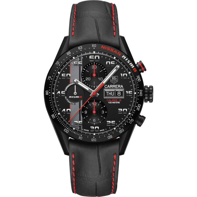 TAG Heuer Watch Carrera Day Date Nismo Special Edition - Black