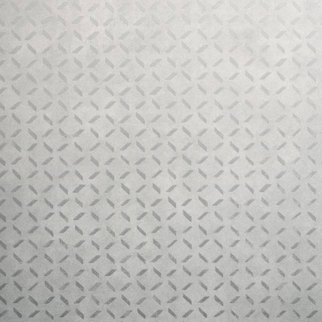 Soho Metallic Industrial Grid 10.05m x 53cm Wallpaper Roll - Frost Grey