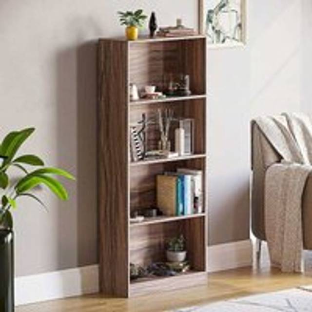 Vida Designs Cambridge 4 Tier Large Bookcase - Black