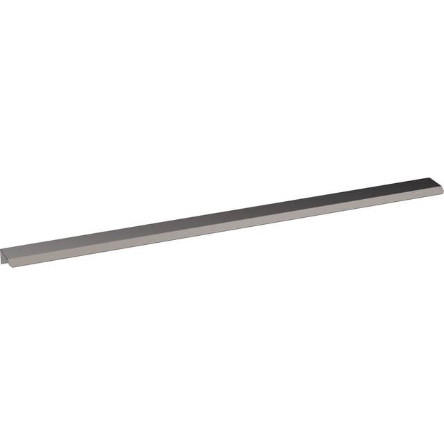 nuie Finger Pull Handle 500mm - Brushed Pewter, Silver
