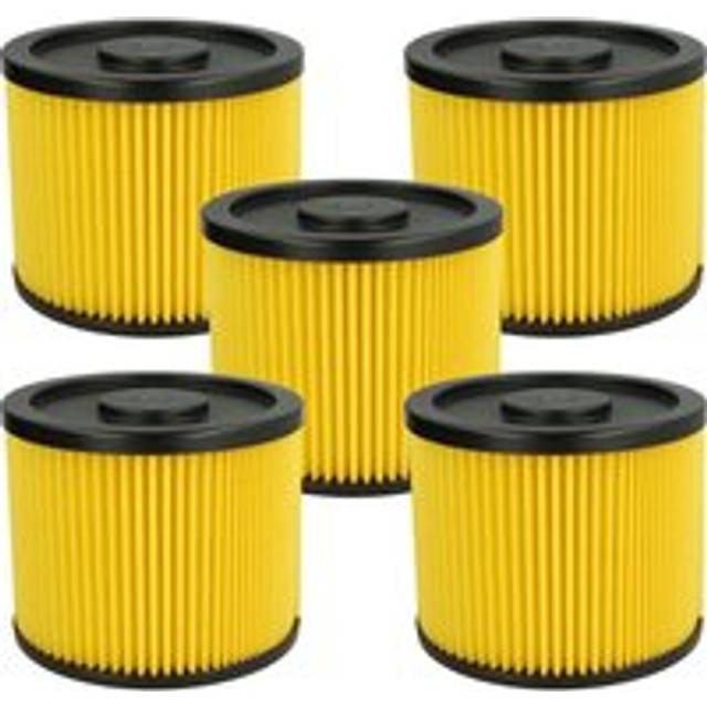 Set 5x Replacement Filters compatible with Einhell rt-vc 1630 sa, rt-vc 1600 e, Inox 1500, Inox 30 a, te-vc 1820AS, tc-vc 1820 sa Vacuum Cleaner
