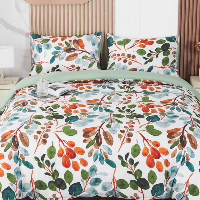 SHEIN Plant Pattern Duvet Cover Set Without Filler