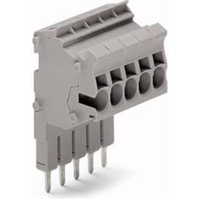 WAGO 2002-553 3-pole 5.2mm Connector Strip Grey AWG 22-12