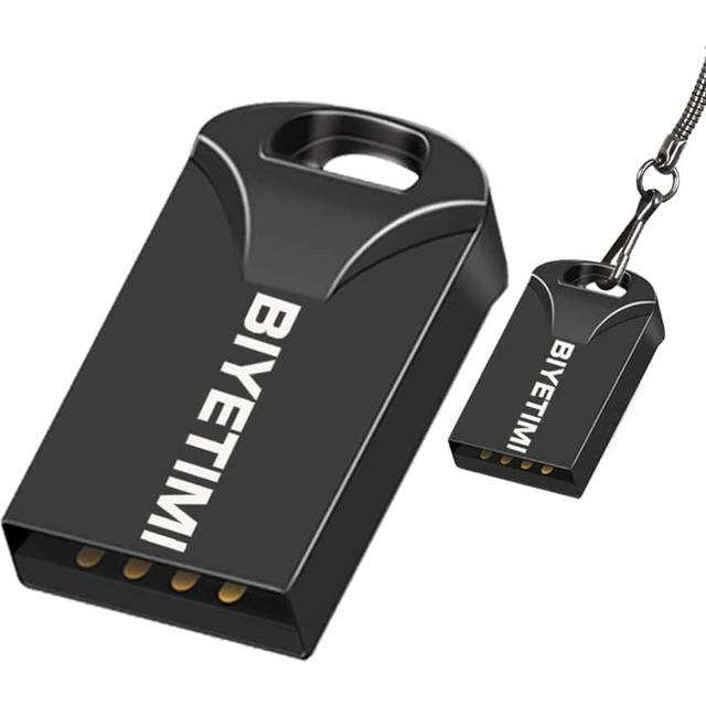 BIYETIMI Biyetimi 128GB Super Mini Metal Usb Flash Drive 128GB Pen Drive High Speed Memory Stick 64GB U Disk Pendrive 2.0 Memoria Usb