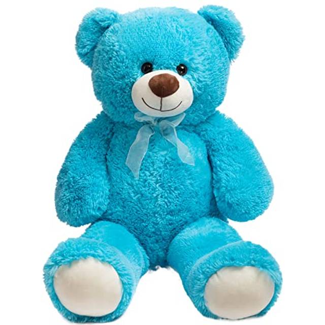 HollyHOME Teddy Bear Plush Giant Teddy Bears Stuffed Animals Teddy Bear Love 36 inch Lake Blue