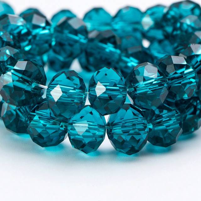 SHEIN 80pcs 6mm Clear Glass Crystal Beads, Faceted Cut Spacer Beads For Bracelet, Necklace, Earring Jewelry Making