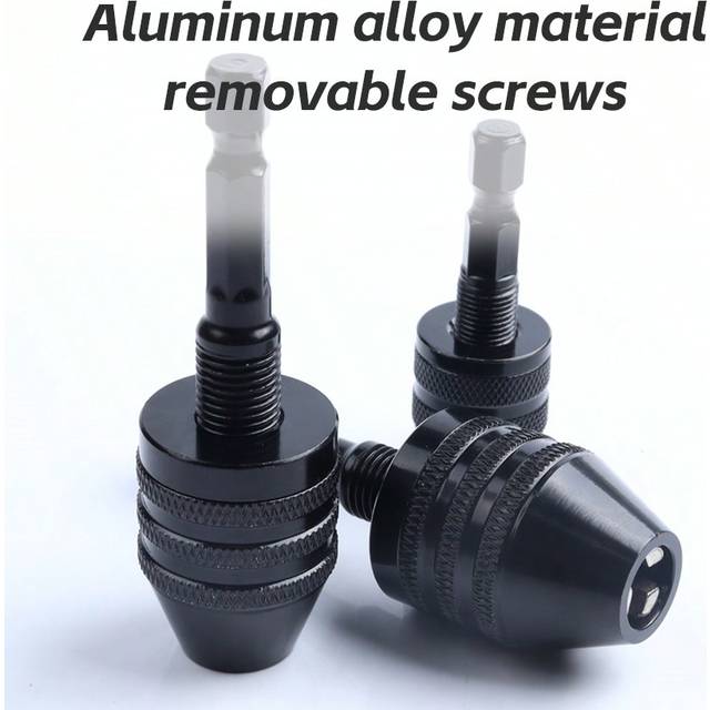 SHEIN Keyless Drill Chuck Screwdriver Impact Driver Adaptor 1/4 &#39;&#39; Hex Shank Drill Arrow Bit Tool Quick Change Convertor Adapter Hexagonal Shank Three Claw