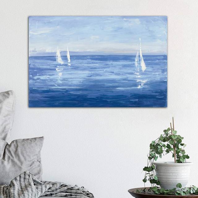 Open Sail by Julia Purinton - Wrapped Canvas Painting Print (45.72cm H x 66.04cm W x 3.81cm D)