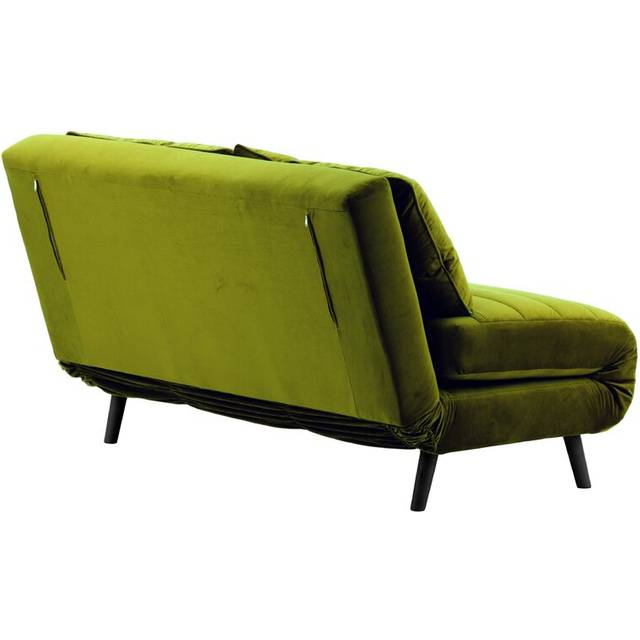 Donald 2 Seater Fold Out Sofa Bed - Olive Green (78cm H X 142cm W X 90cm D)