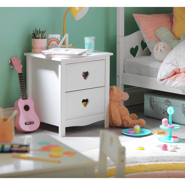 Argos Home Kids Mia 2 Drawer Bedside Table - White