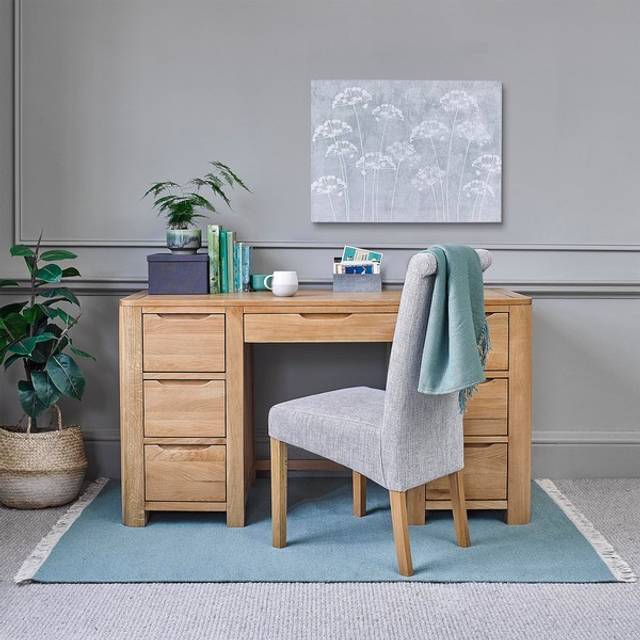 Handmade 100% Solid Natural Oak Desks - Desk - Romsey Range - Oak Furnitureland