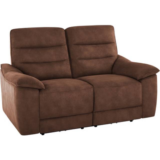 Ranch Dark Brown Fabric Sofas - 2 Seater Sofa - Carter Range - Oak Furnitureland