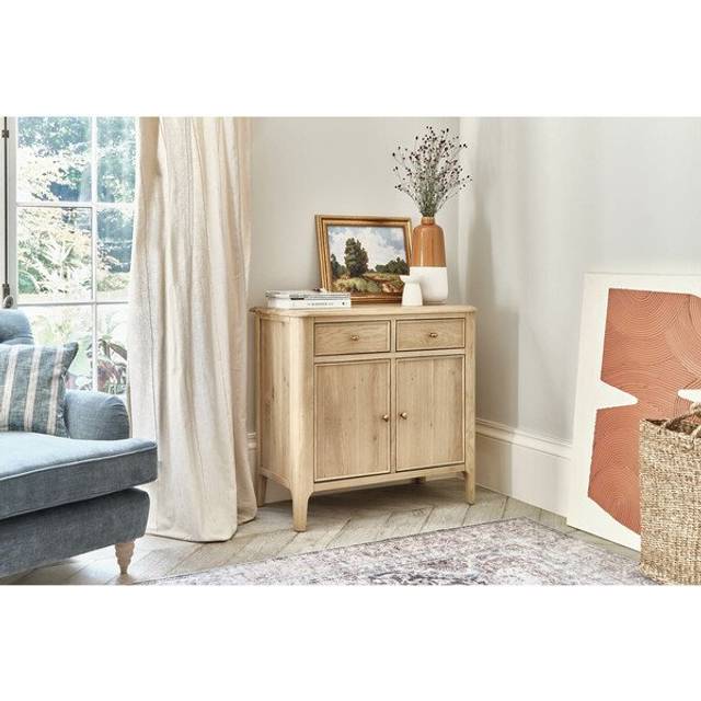 Light Natural Solid Oak Sideboards - Small Sideboard - Newton Range - Oak Furnitureland