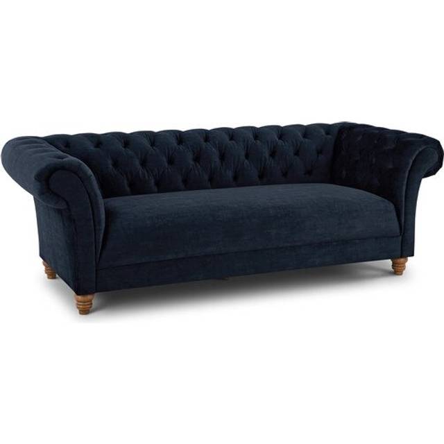Royal Blue Fabric Sofas - 3 Seater Sofa - Montgomery Range - Oak Furnitureland
